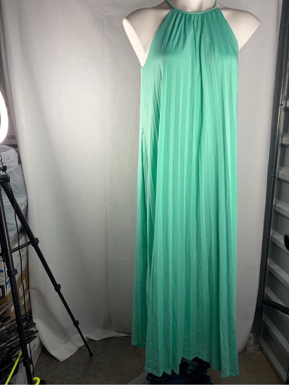 Mossimo Supply Co. Halter Maxi Dress in Mint Green
